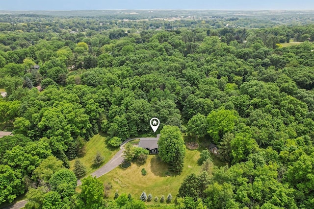 S83W27815 Beaver Trl, Mukwonago, WI 53149 - aerial view of a heavily wooded area