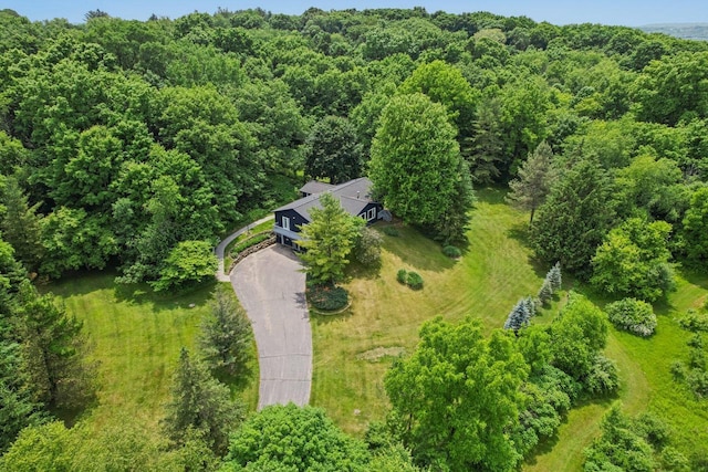 S83W27815 Beaver Trl, Mukwonago, WI 53149 - view from above of property featuring a forest