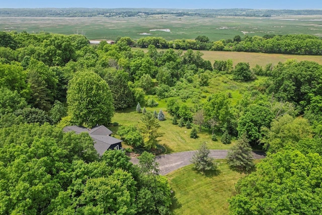 S83W27815 Beaver Trl, Mukwonago, WI 53149 - view from above of property featuring a heavily wooded area