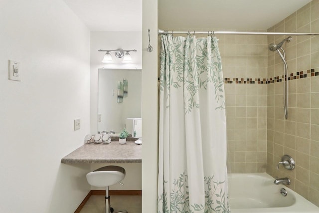 3176 Weybridge Dr, Sun Prairie, WI 53590 - bathroom featuring shower / bath combination with curtain