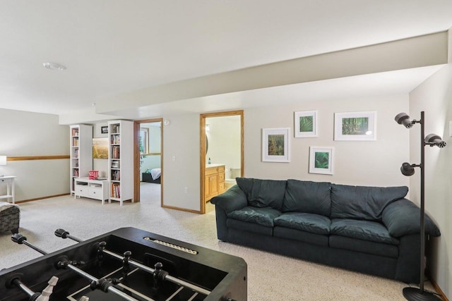 3176 Weybridge Dr, Sun Prairie, WI 53590 - carpeted living area featuring baseboards