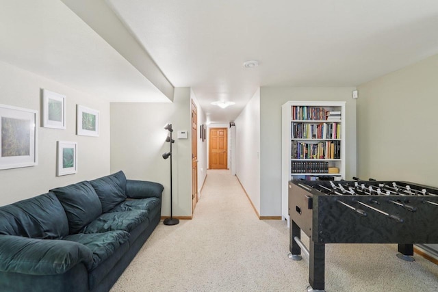 3176 Weybridge Dr, Sun Prairie, WI 53590 - recreation room with light carpet and baseboards