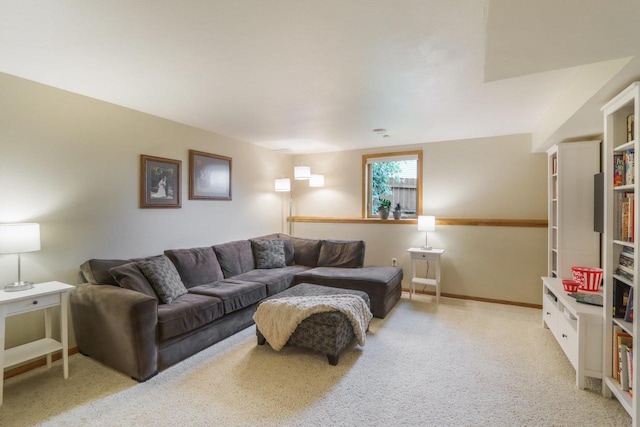 3176 Weybridge Dr, Sun Prairie, WI 53590 - living room with light carpet and baseboards