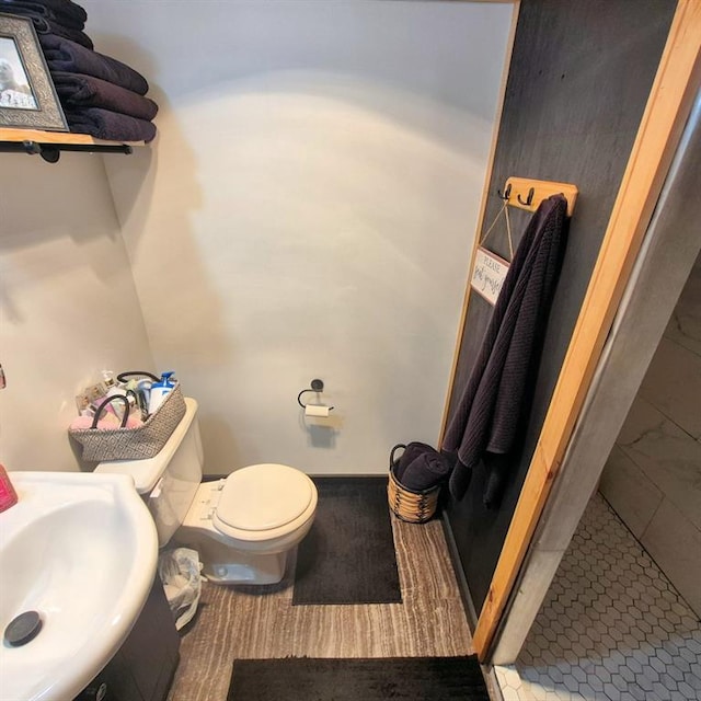 15531 Lakewood Dr, Hayward, WI 54843 - bathroom with toilet and a shower