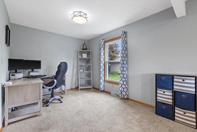 W163N10515 Ridgeview Ln, Germantown, WI 53022 - carpeted home office with baseboards
