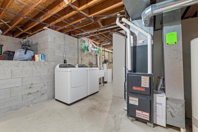 W163N10515 Ridgeview Ln, Germantown, WI 53022 - unfinished basement with washer and dryer