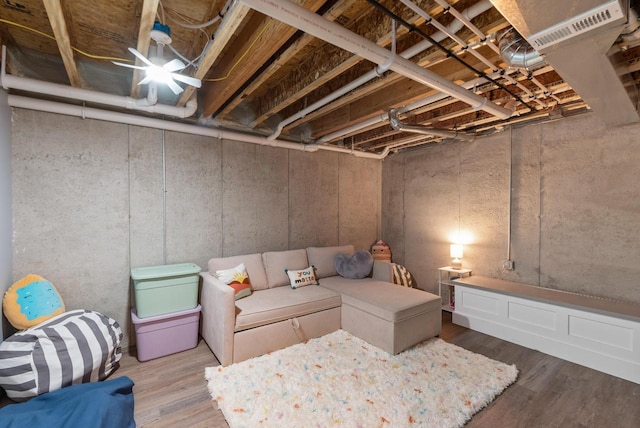 N55W19373 Red Crown Ln, Menomonee Falls, WI 53051 - unfinished below grade area featuring wood finished floors