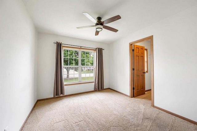 4815 Isabella Cir, Oneida, WI 54155 - spare room with light colored carpet and a ceiling fan
