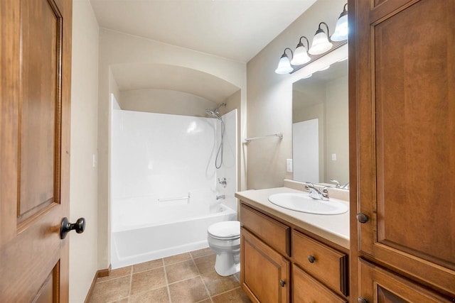 4815 Isabella Cir, Oneida, WI 54155 - full bath with vanity, shower / tub combination, and tile patterned flooring