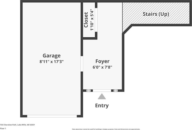 735 Cherokee Path, Lake Mills, WI 53551 - view of property floor plan