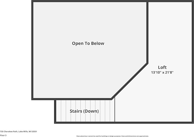 735 Cherokee Path, Lake Mills, WI 53551 - view of home floor plan