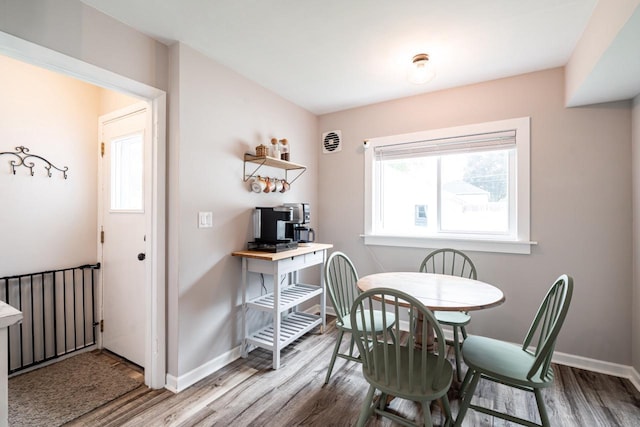 10610 W Rogers St, West Allis, WI 53227 - dining area with wood finished floors and healthy amount of natural light