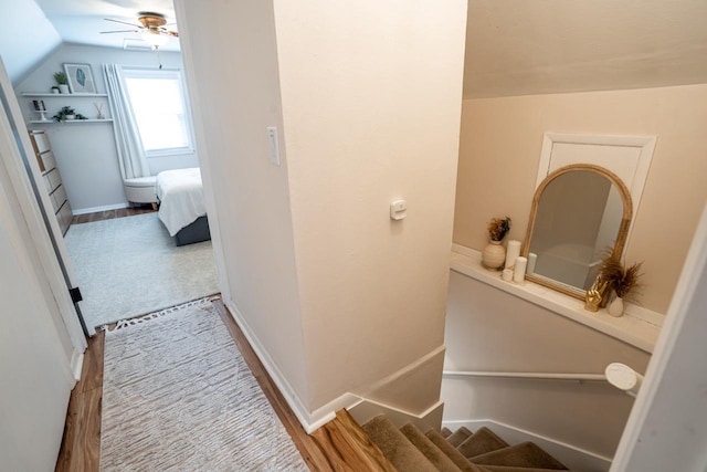 10610 W Rogers St, West Allis, WI 53227 - hall featuring vaulted ceiling and stairs