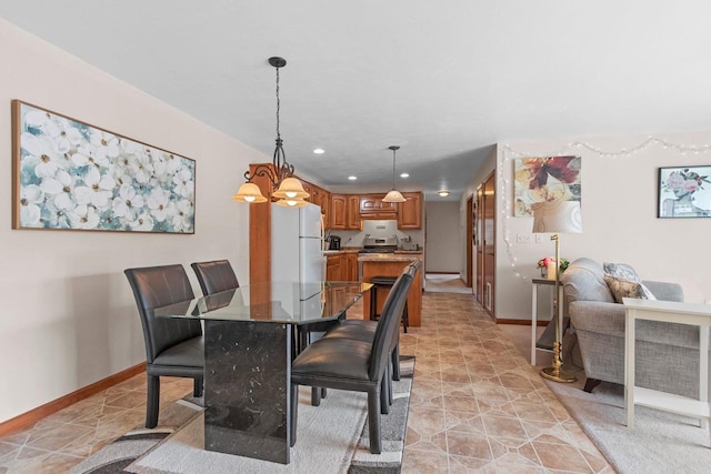 1899 Riverside Dr Unit A, Suamico, WI 54313 - dining room featuring recessed lighting and baseboards