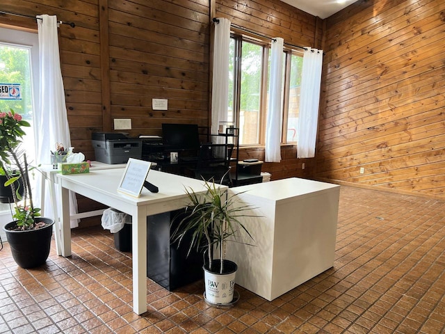 2400 Church St, Stevens Point, WI 54481 - office area with wood walls
