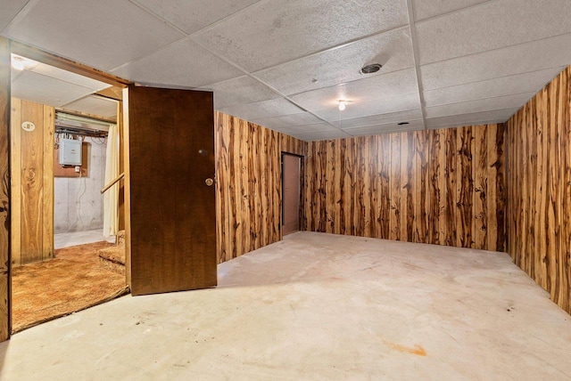 1517 Navarino St, Algoma, WI 54201 - finished below grade area featuring wooden walls and a paneled ceiling