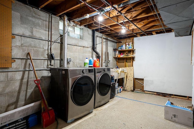 9600 W Debbie Ln, Milwaukee, WI 53224 - laundry area with separate washer and dryer