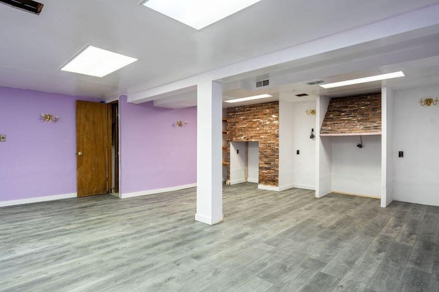 9600 W Debbie Ln, Milwaukee, WI 53224 - unfurnished living room featuring wood finished floors