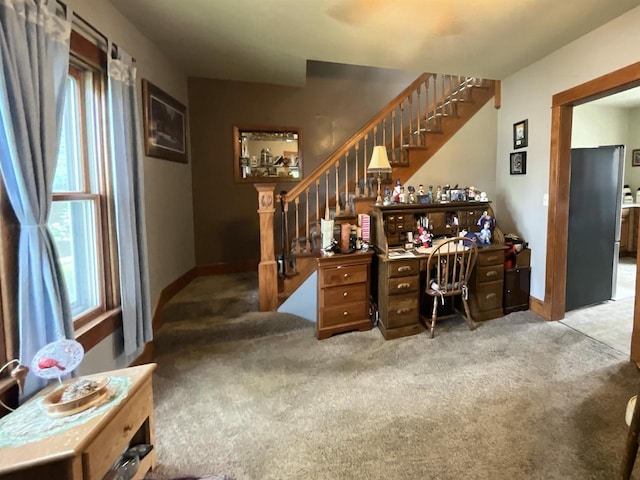154 W Arndt St, Fond Du Lac, WI 54935 - carpeted home office with baseboards