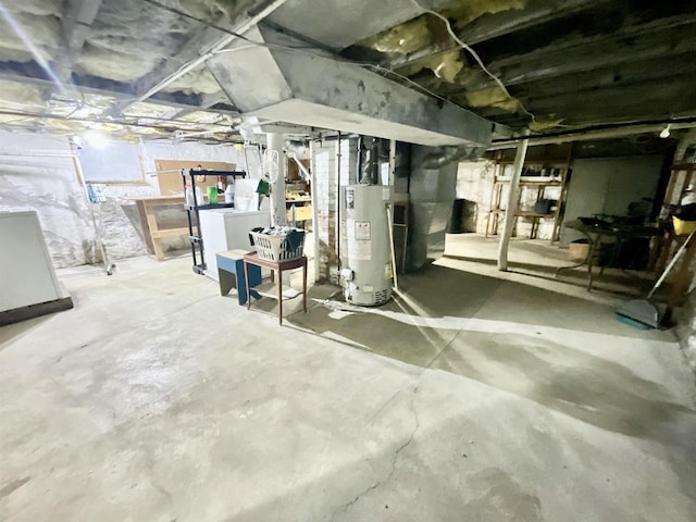 154 W Arndt St, Fond Du Lac, WI 54935 - unfinished basement with gas water heater
