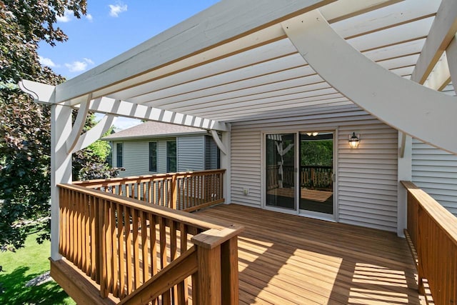 1601 Raspberry Ln, Mount Horeb, WI 53572 - deck featuring a pergola