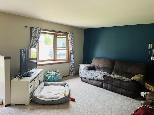 2266 Allerton Dr, Oshkosh, WI 54904 - living room featuring light colored carpet
