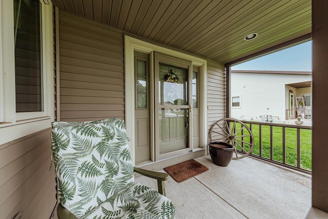 143 Parkview Ct, Cedar Grove, WI 53013 - doorway to property featuring covered porch