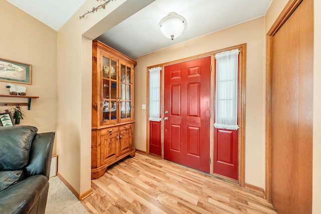 143 Parkview Ct, Cedar Grove, WI 53013 - foyer featuring baseboards and light wood-style flooring