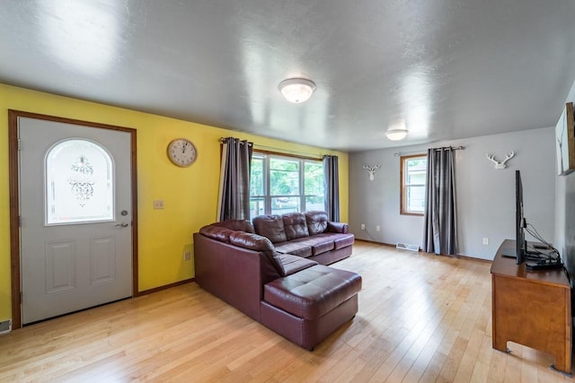 1508 Pearson St, Wausau, WI 54401 - living room with light wood-type flooring and baseboards