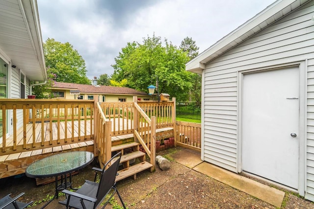 1508 Pearson St, Wausau, WI 54401 - view of wooden deck
