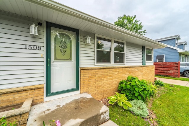 1508 Pearson St, Wausau, WI 54401 - view of exterior entry featuring brick siding