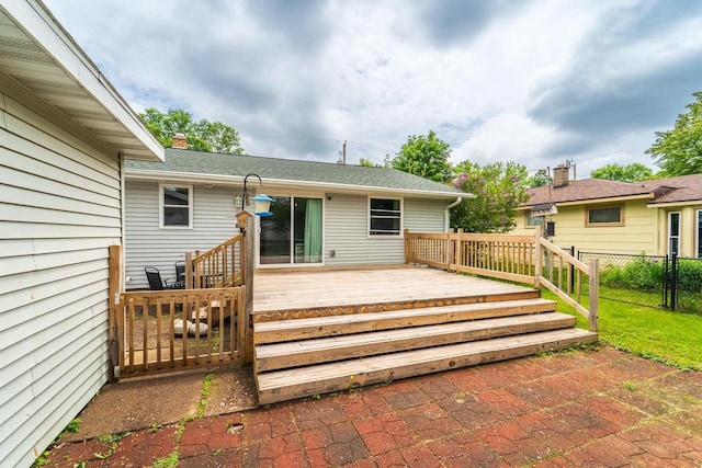 1508 Pearson St, Wausau, WI 54401 - view of wooden terrace