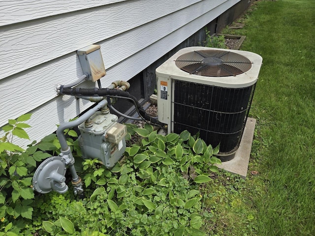 131 Crestview Ln, Nekoosa, WI 54457 - exterior view of a central AC unit