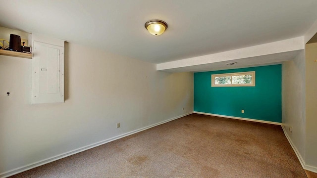 N2493 Kunz Rd, Fort Atkinson, WI 53538 - empty room with electric panel and carpet floors