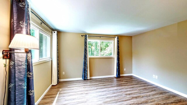 N2493 Kunz Rd, Fort Atkinson, WI 53538 - spare room featuring wood finished floors and plenty of natural light
