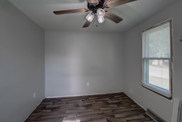 500 2nd Ave, Hollandale, WI 53544 - spare room with ceiling fan and wood finished floors