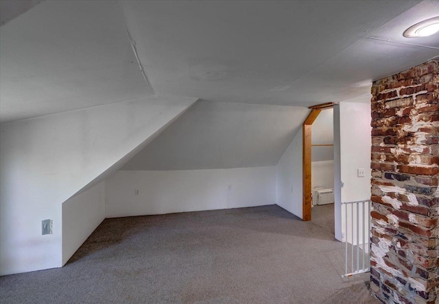 500 2nd Ave, Hollandale, WI 53544 - additional living space featuring carpet flooring and vaulted ceiling