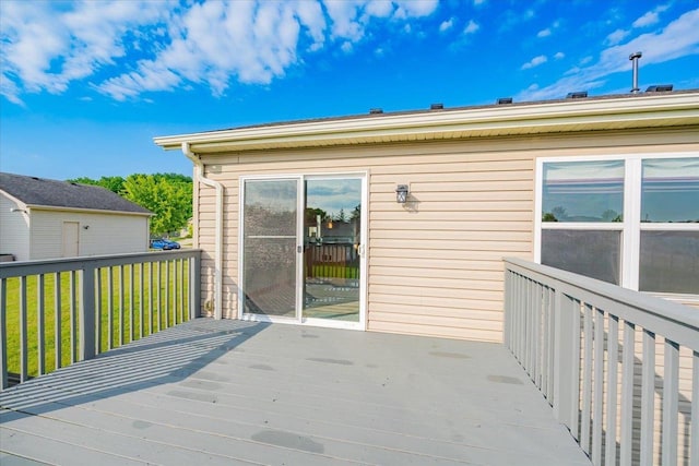 862 Stonefield Dr, Edgerton, WI 53534 - view of wooden deck