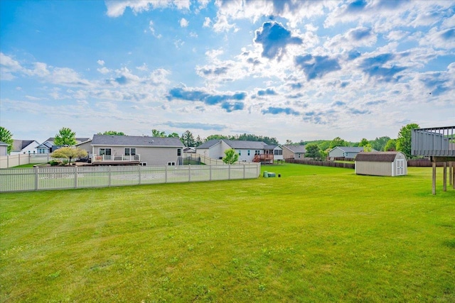 862 Stonefield Dr, Edgerton, WI 53534 - fenced backyard featuring a storage unit and a residential view