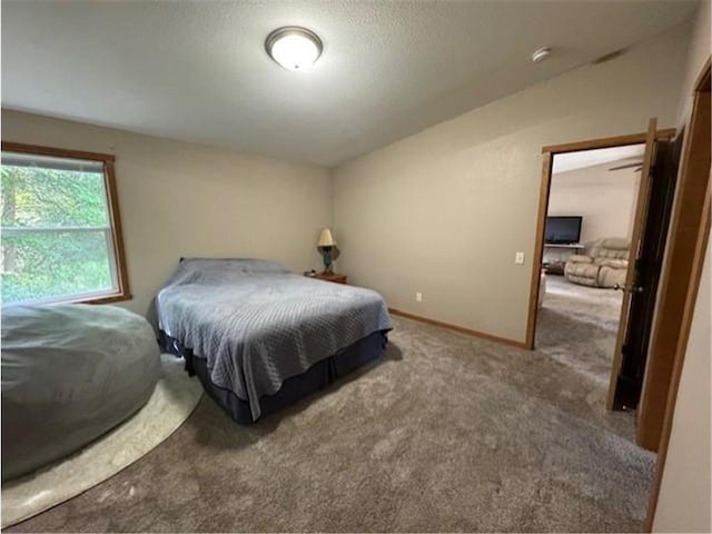 2779 250th Ave, Saint Croix Falls, WI 54024 - carpeted bedroom featuring baseboards and lofted ceiling