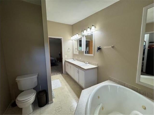 2779 250th Ave, Saint Croix Falls, WI 54024 - full bathroom with a tub with jets and double vanity