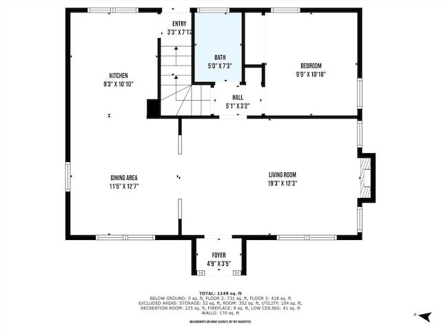 821 N 6th St, Manitowoc, WI 54220 - view of floor plan / room layout