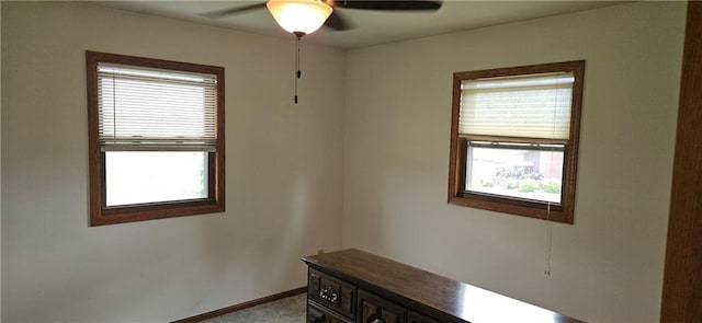 2931 148th Ave, Bloomer, WI 54724 - unfurnished room featuring plenty of natural light and ceiling fan