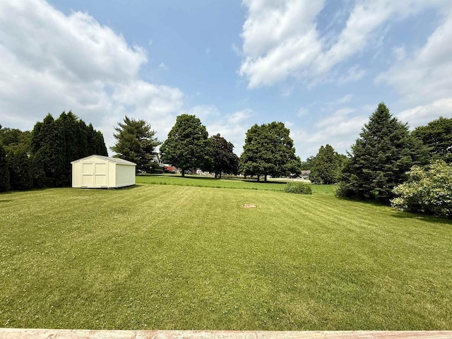 1335 Terapin Trl, Janesville, WI 53545 - view of green lawn featuring a storage shed