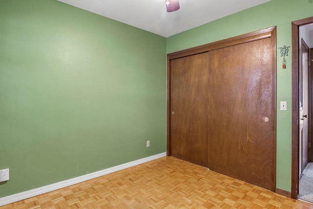 1602 Golden Oak Ln, Madison, WI 53711 - unfurnished bedroom featuring a closet and a ceiling fan