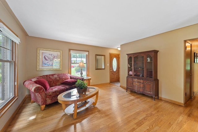1060 Hawthorne Ln, Brookfield, WI 53005 - living area featuring light wood-style floors