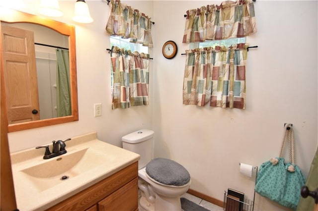 6782 55th St, Chippewa Falls, WI 54729 - full bathroom with vanity and a shower with curtain