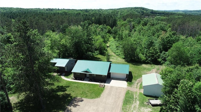 6782 55th St, Chippewa Falls, WI 54729 - aerial view of property and surrounding area featuring a forest