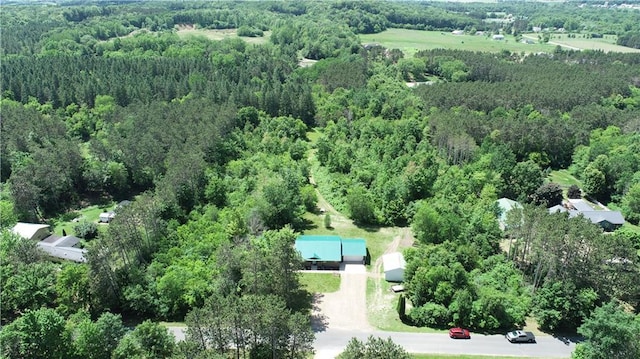 6782 55th St, Chippewa Falls, WI 54729 - aerial overview of property's location with a forest
