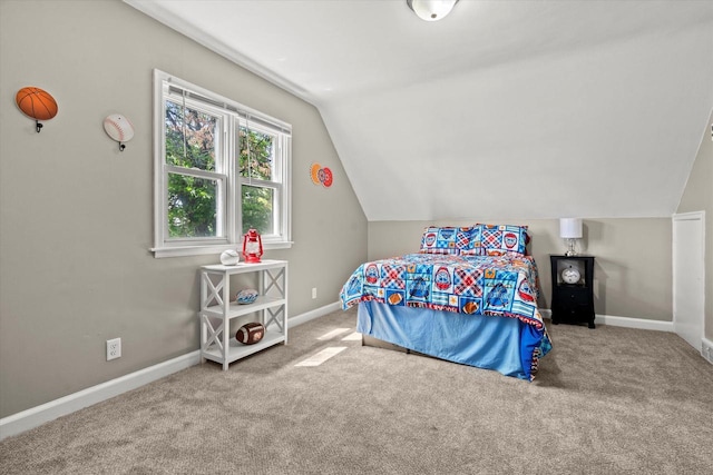 4455 N 58th St, Milwaukee, WI 53218 - bedroom featuring lofted ceiling and carpet floors